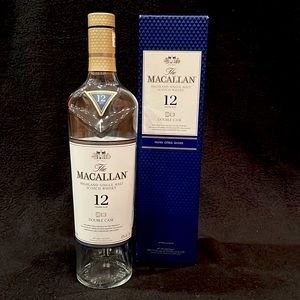 MaCallan 12 Highland Single Malt Scotch Whisky Double Cask Empty Bottle and Box